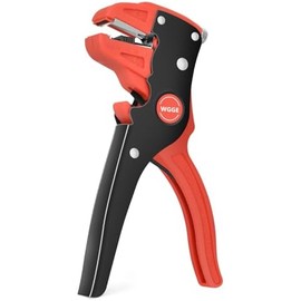 WGGE Pelacables y cortador automático, herramienta pelacables 2 en 1, herramienta ajustable de 10-24 AWG para reparación electrónica y automotriz,