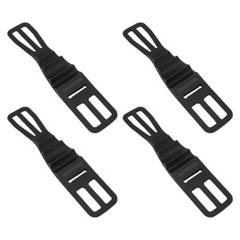 ECSiNG 4pcs Bike Silicone Band Phone Holders Silicone Band Phone Mount Silicone Strap for Mountain Bike Sport Bike Flashlight Cell Phone 17.5x3.5x0.9cm Black