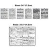 14 Pack Letter Number Stencils Plastic Alphabet Stencils Reusable Letter