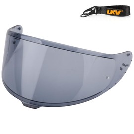 LKV RF-1400 RF 1400 Visor Replacement, CWR-F2 Motocycle Helmet Visor UV Protection Face Shield Compatible With RF-1400 CWR-F2 Z8 NXR2 (Light Black)