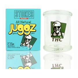 Stokes Decorative Glass Jar 12oz