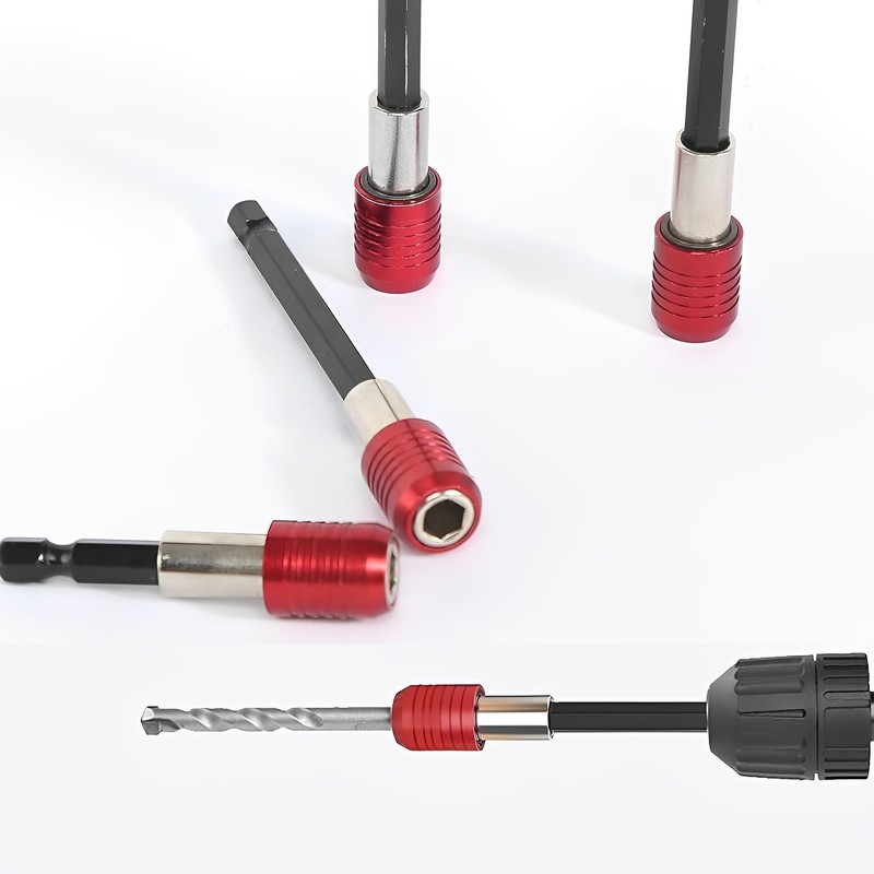 Drill Bit Extension Set 4Pcs, 1/4 Inch Hex Shank Magnetic