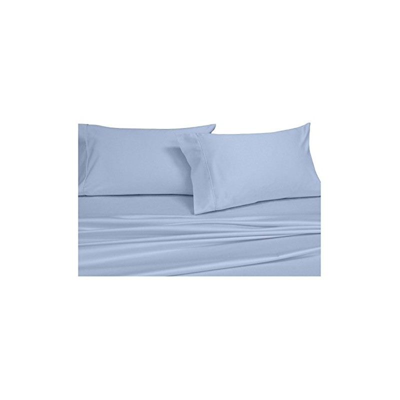 Royal Hotel Bedding 6pc Solid Blue Twin Extra Long Size