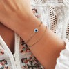TINGN Evil Eye Bracelet for Women, 14K Gold Filled Handmade