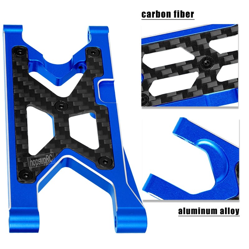 hopsupRC RC Carbon Fibre Front Rear Suspension Arms for 1/10