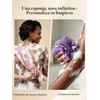 Red Exfoliante Africana SPMKTBOZAI Pack de 4 Esponjas de Nailon
