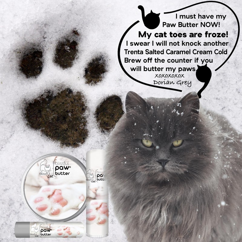 The Blissful Cat Paw Butter, Moisturizer for Dry Paw Pads,