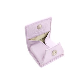 GIUDI ® Coin Purse with Magnetic Closure Leather Minimalist Genuine Leather Viennese Box High Quality Sustainable, lilac, coin purse