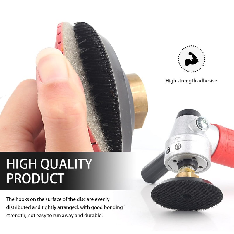 FSTURIOS 4 Inch Rubber Backer Pad, Hook and Loop Rubber