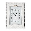Happy Homewares Traditional 50th Anniversary Clock in White Epoxy with