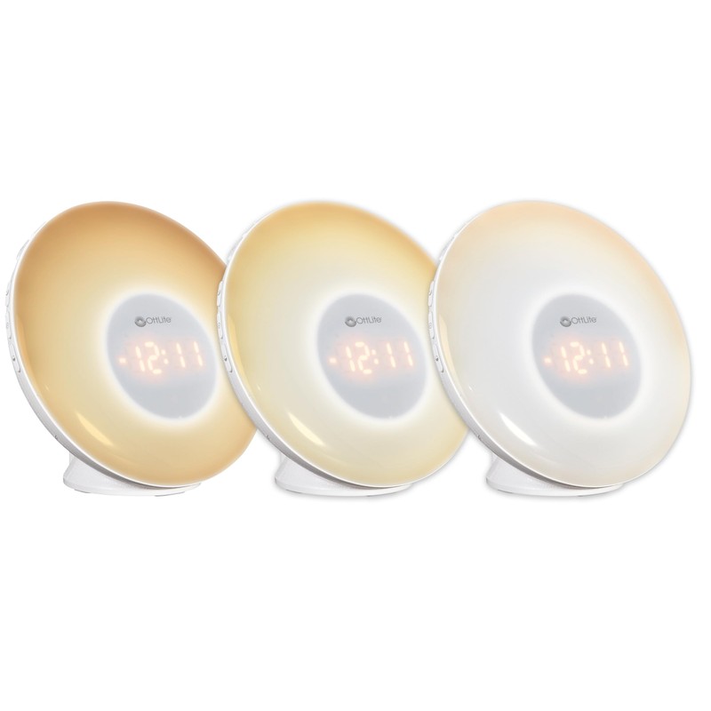 OttLite Wake Up Light with White Noise, Color Changing, Sunrise