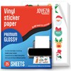 JOYEZA Premium Printable Vinyl Sticker Paper for Inkjet Printer -