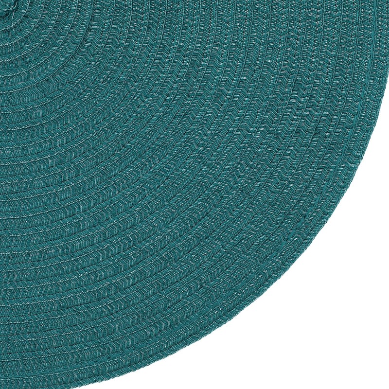SHACOS Round Placemats Set of 4 Woven Braided Table Placemats