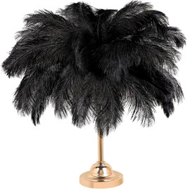 Retrowavy 30 Pcs Large Natural Ostrich Feathers Bulk 16-18 Inch for Centerpieces for Wedding Party Centerpieces Home Decoration Flower Arrangement (Champagne)