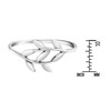 AeraVida Beautiful Olive Branch .925 Sterling Silver Wrap Around Ring,
