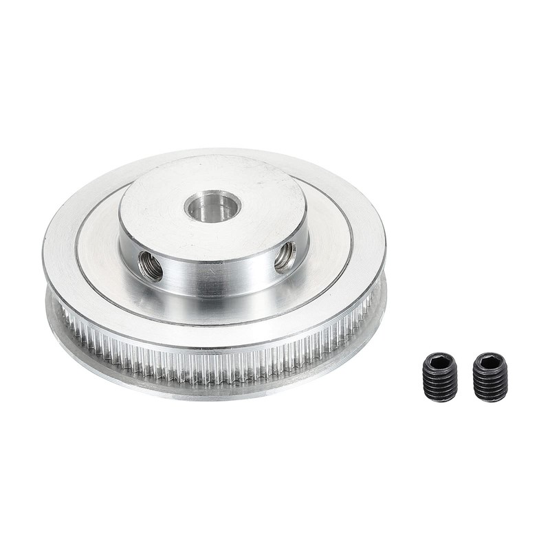 sourcing map 80 Teeth 12 mm Bore Control Pulley Aluminium