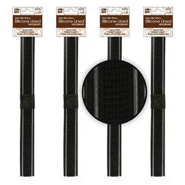 Beauty Town 4 Pcs Wig Grip No Slip Elastic Stretch Band Straps Non-Slip Silicone Lined Headband (1" 2 Line)