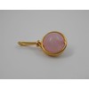Gold-Plated Tendre Pendant with Rose Quartz Gemstone