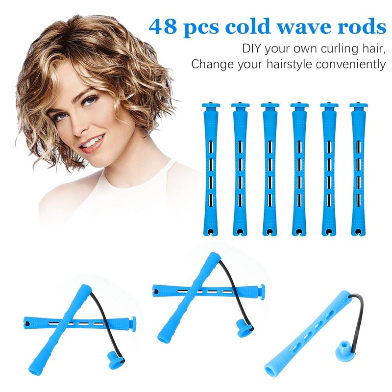 48 PCS Hair Perm Curlers Hair Perm Rods Hair Rollers