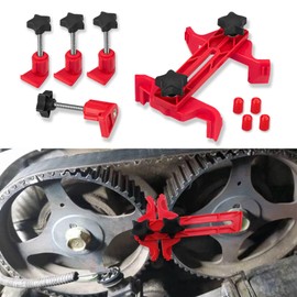 Lecctso Engine Timing Tool, Camshaft Locking Tool, Engine Camshaft Alignment Timing Tool Kit, Camshaft Sprocket Clamp Kit, Car Main Cam Timing Sprocket Gear Locking Tool Set Suitable for Most Car