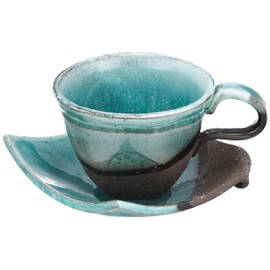 Mino Ware 502-06 Coffee Bowl Plate, Sogi, Shinkai, Made in Japan