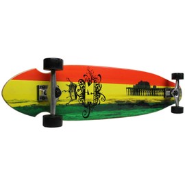 Krown Kick Tail Rasta Longboard