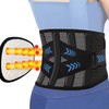 ANAMPION Back Support Belt with 5 Metal Supports, Soft Breathable