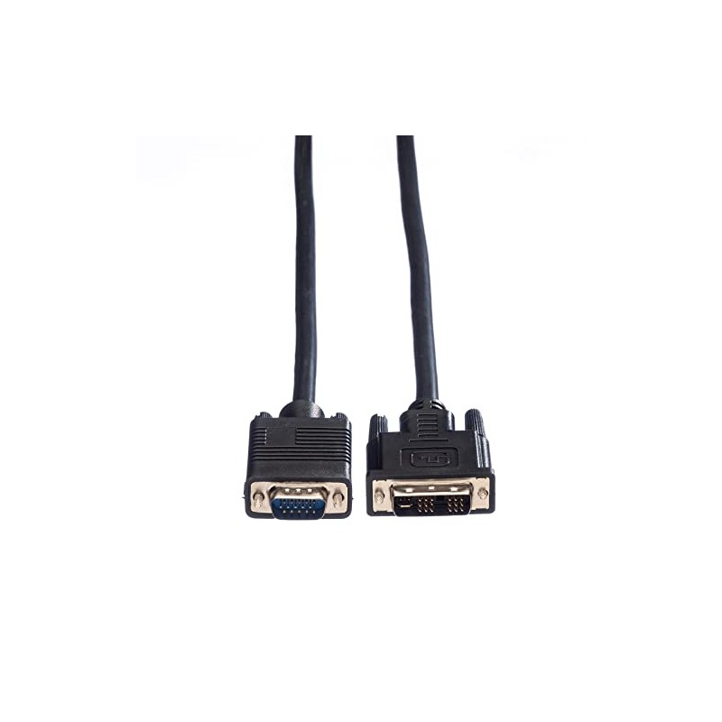 3.0M SVGA to DVI Monitor Cable, Male to Male, Black