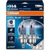 OSRAM COOL BLUE® BOOST, H4, halogen headlight lamps, up to