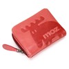 Mozu 86000 Elk Bi-fold Wallet with Coin Purse, red