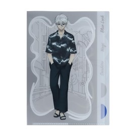 Sunstar Stationery Blue Rock Clear File, 5 Pockets, Nagi, S2139987