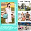 TuErCao Preppy Lunch Box for Women Aesthetic Insulated Lunch Bag