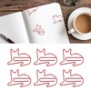 100pcs Cat Shape Paper Clips Increase Slip Resistance Rust Prevention