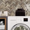 STICKGOO 10-Sheet Herringbone Tile Peel and Stick Backsplash, Faux Wood
