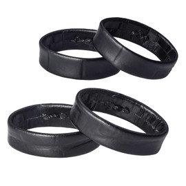 WOCCI Leather Watch Strap Loops, Pack of 4 Replacement Rings, Compatible with 18 mm, 20 mm, 22 mm Watch Straps, Leather