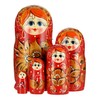5 pcs Wooden Dolls Set
