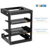 6U Wall Mount Rack Open Frame 19 Inch Server Equipment