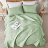 WURUIBO Full/Queen Quilt Set Light Green, Microfiber Lightweight Bedspreads, Ultrasonic