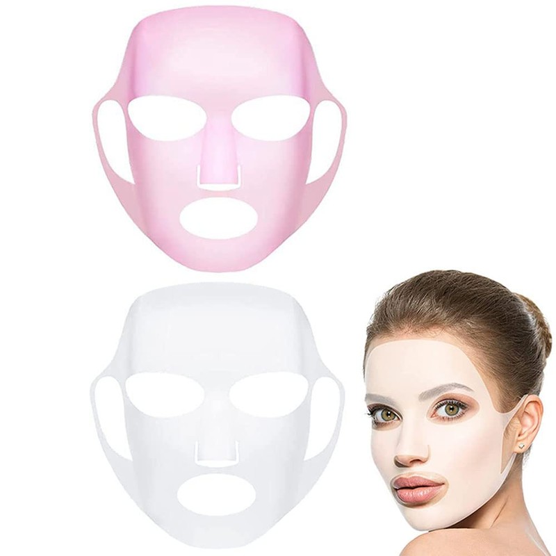 GEOOT 2 Pack Reusable Silicone Face Mask Holder, Silicon Mask