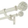 Vimayta Double Curtain Rods 72 to 144 Inches(6-12feet) for Window,