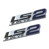 Pair Set LS2 6.0L V8 Engine 3D Letter Side Badge
