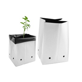 Viagrow V724402-50 V7244 Grow Bags, 2 Gallon 50 Pack, White