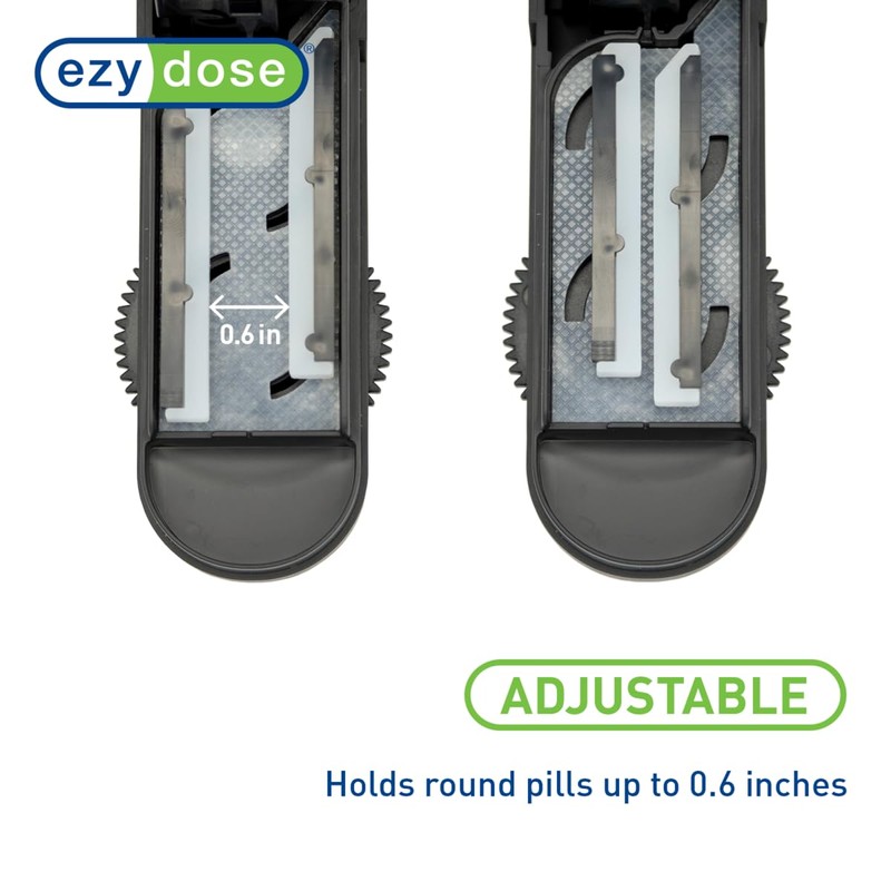 EZY DOSE Multi-Pill Cutter and Splitter with Dispenser, Cuts Multiple