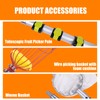 20FT Telescopic Fruit Picker With Wire Basket and Woven Basket,Adjustable