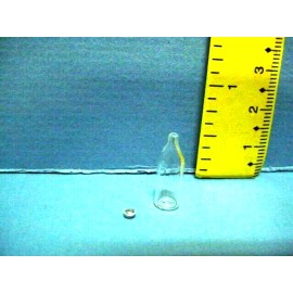 Falcon Miniature Clear Glass Bottle wi Lid #A3740 Falcon 1/12th Scale