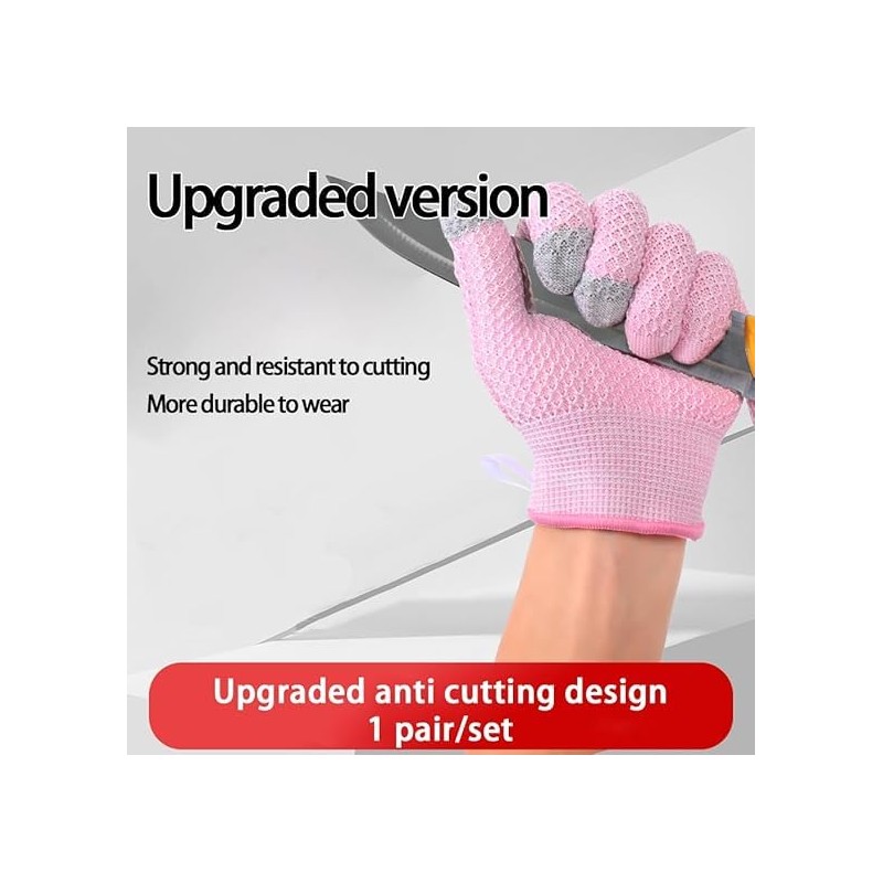 Ttdesefu Cut Resistant Gloves Level 5 Protection, Food Grade Kitchen
