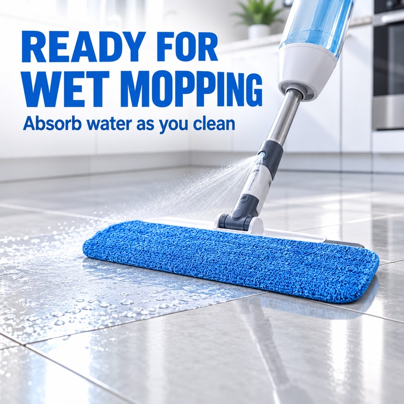 Microfiber Spray Mop Replacement Pads, 42 x 14 cm Reusable
