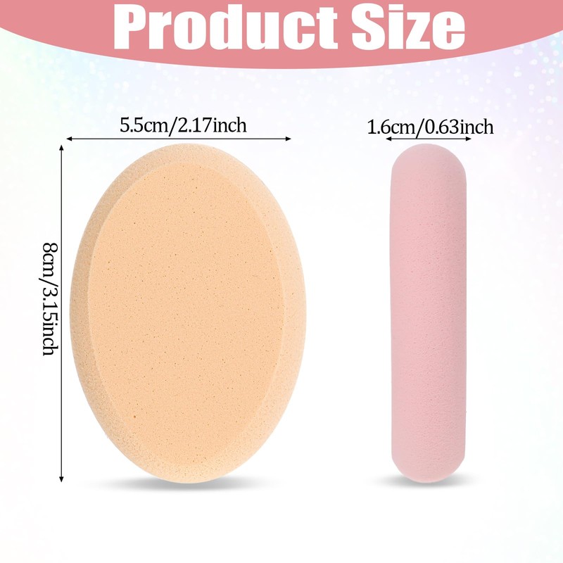 Giantree 2 Pcs Oval Puff, Make-up Egg Air Cushion Puff