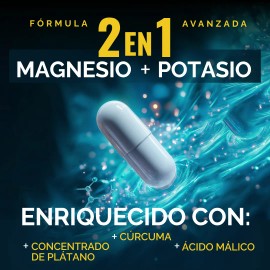 Citrato Magnesio Y Citrato Potasio  Curcuma, Extracto Platano, Acido Malico frmula Premium Complex Alta Absorcion  Suplemento Alimenticio  Citrate... 