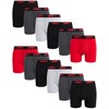 AND1 Men's Underwear Boxer Briefs - 12 Pack Performance Stretch